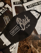 Load image into Gallery viewer, Certified Black Face Mask