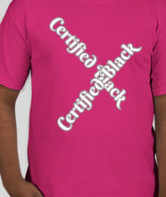 Load image into Gallery viewer, Nicki's Crossover Certified Black outlined tee
