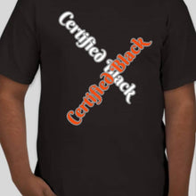 Load image into Gallery viewer, Criss Cross Certified Black Tee
